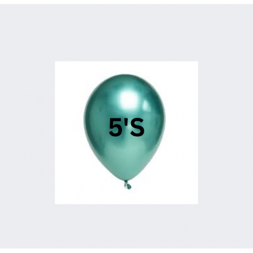 BALLOON METALLIC GREEN 5'S BALLOON METALLIC GREEN 5'S